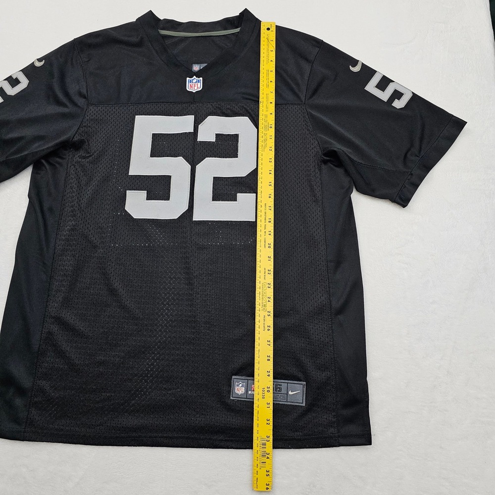 Nike Oakland Raiders Jersey Mens SZ 56 2XL Black Khalil Mack 52 On Field NFL - Picture 6 of 11